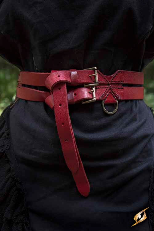 Ceinture double rouge 2