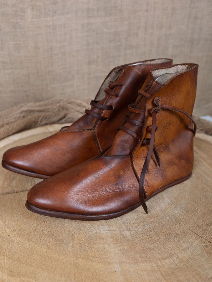 Chaussure médiévale semelle simple cloutée, marron 45 2