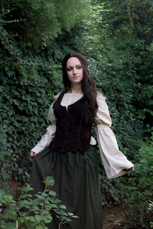 Corset en cuir marron 2