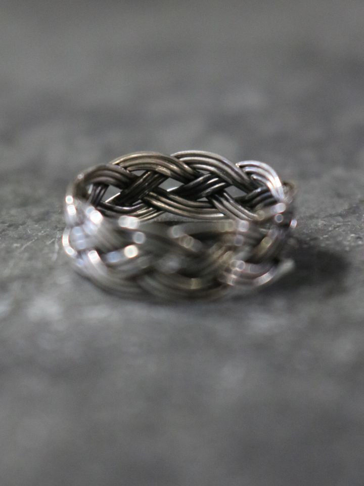 Bague viking tressée 52 2