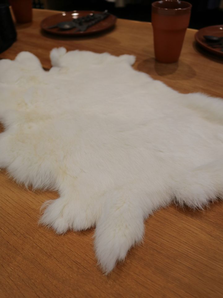 Fourrure de lapin blanche 2
