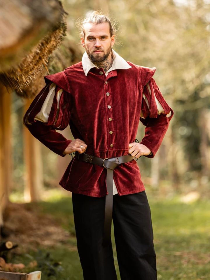 Veste en velours bordeaux 2