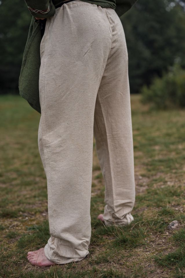 Pantalon en lin Asmund, écru XL 2