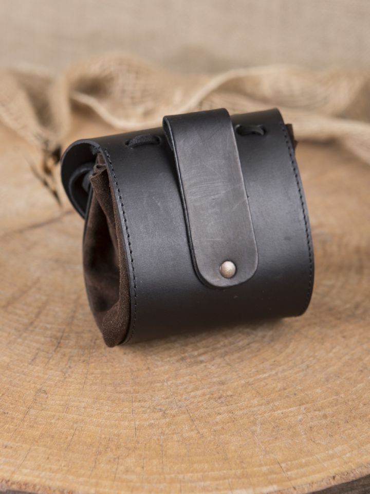 Sac de ceinture noir et marron 2