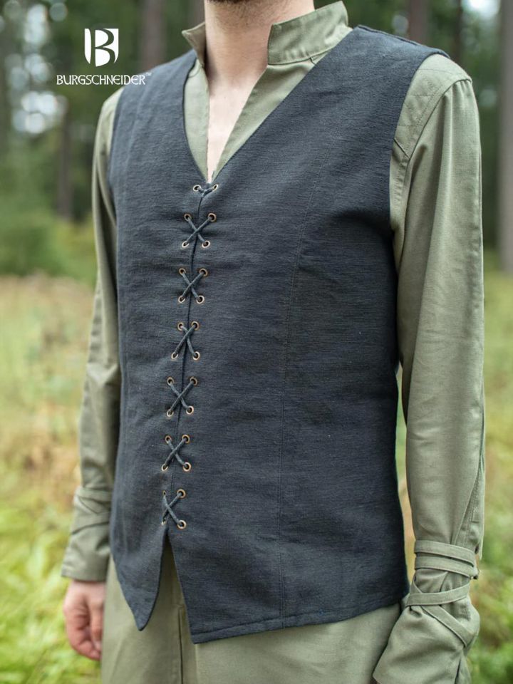 Gilet lacé en noir 2