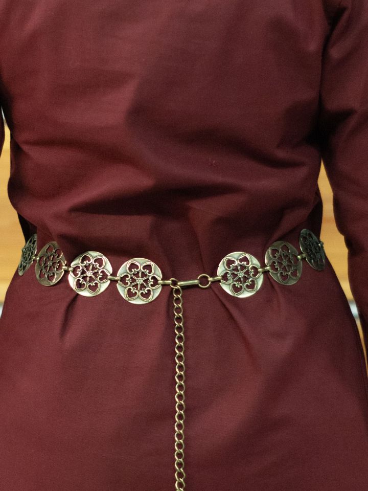 Ceinture chaîne avec motif ornemental laiton ancien 2