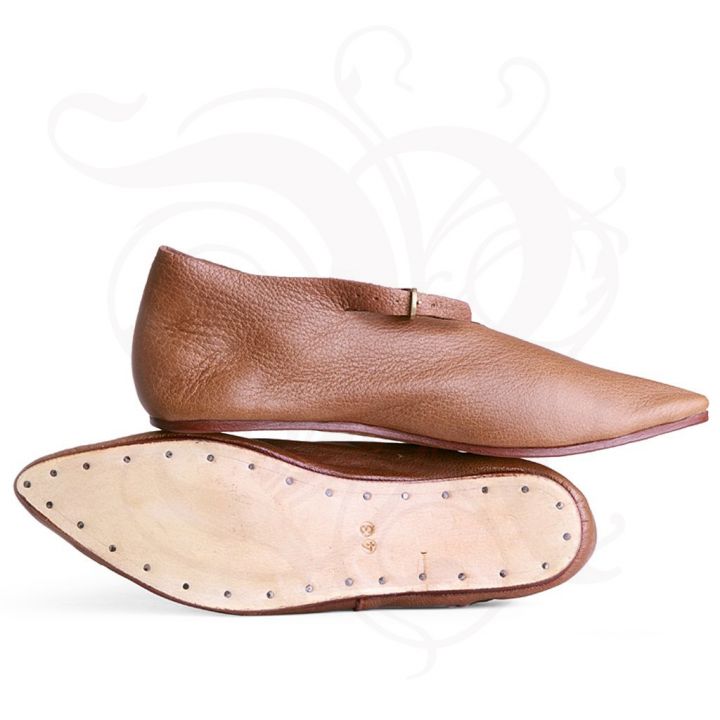 Chaussures basses à boucle, marron 2