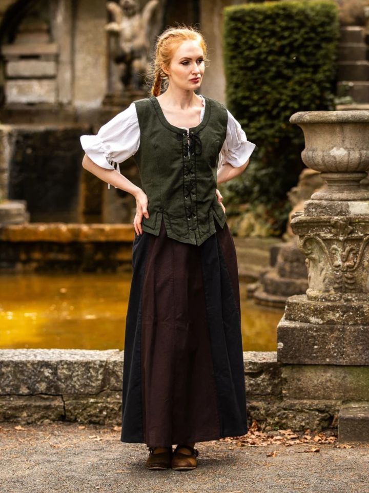 Gilet Selma avec broderie, en vert XXXL 2