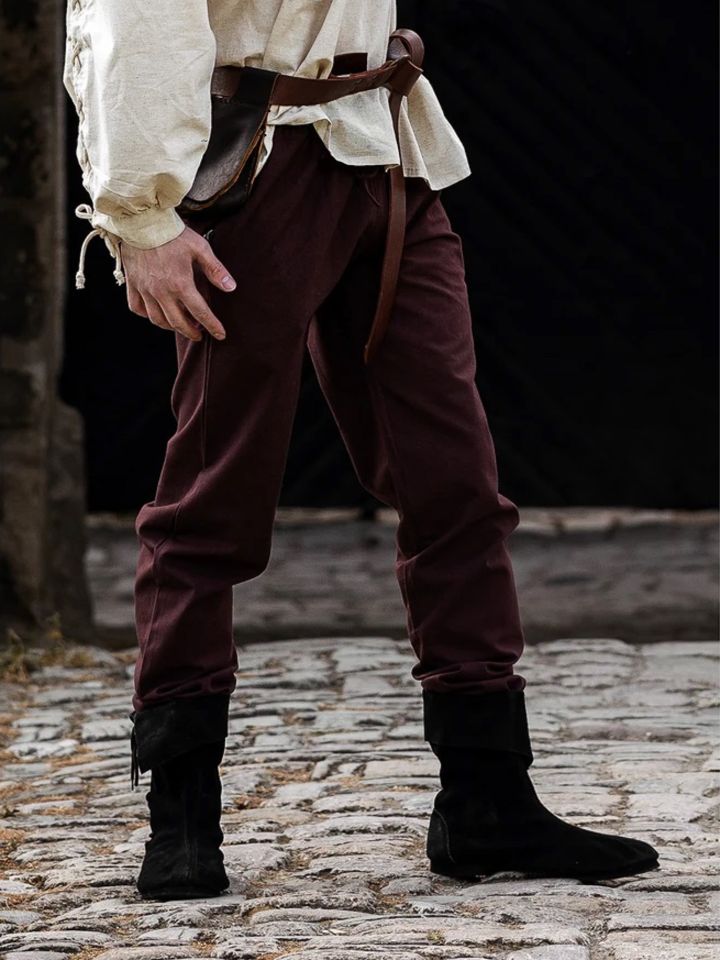 Pantalon médiéval brun foncé 2