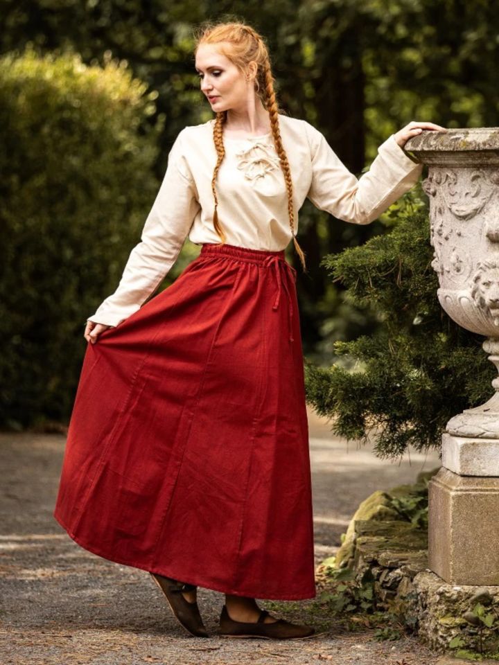 Jupe Médiévale rouge 2