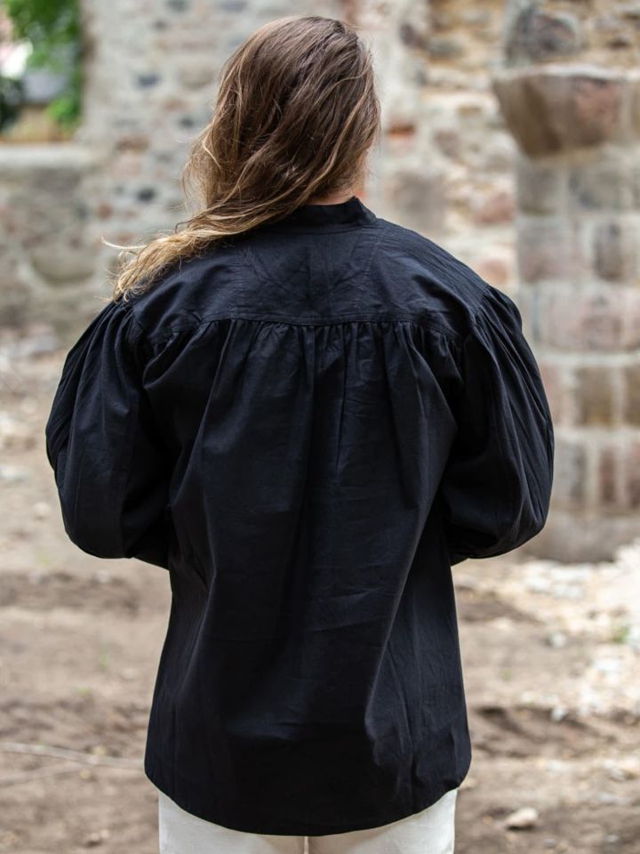 Chemise médiévale noire L 2