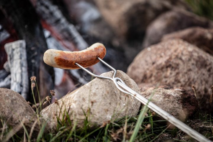 Brochette droite pour feu de camp 2