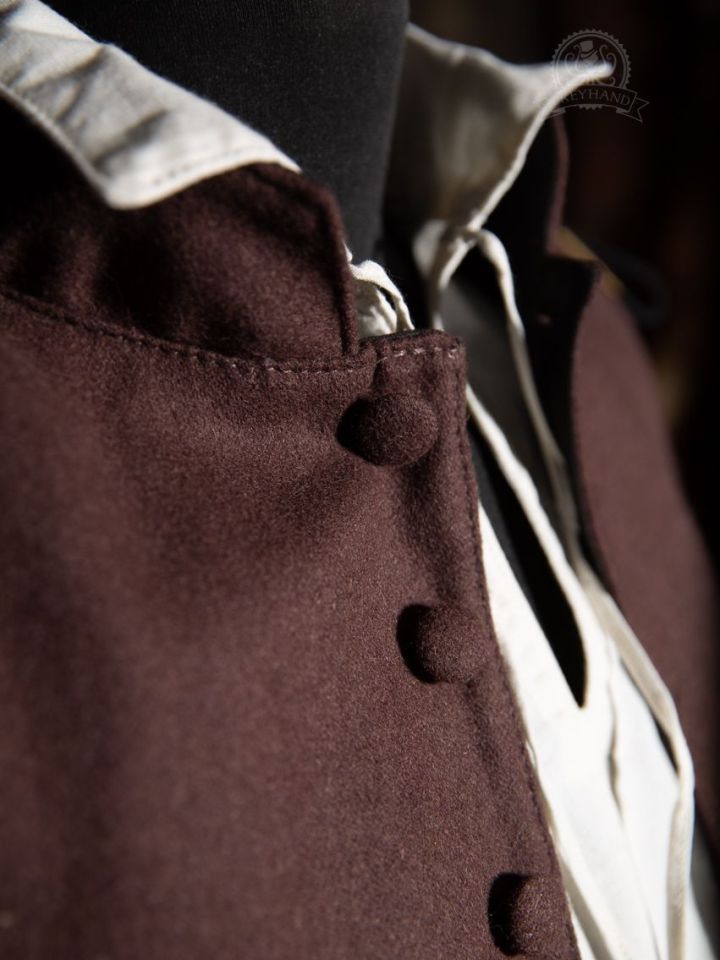 Veste Mousquetaire Quentin marron 2