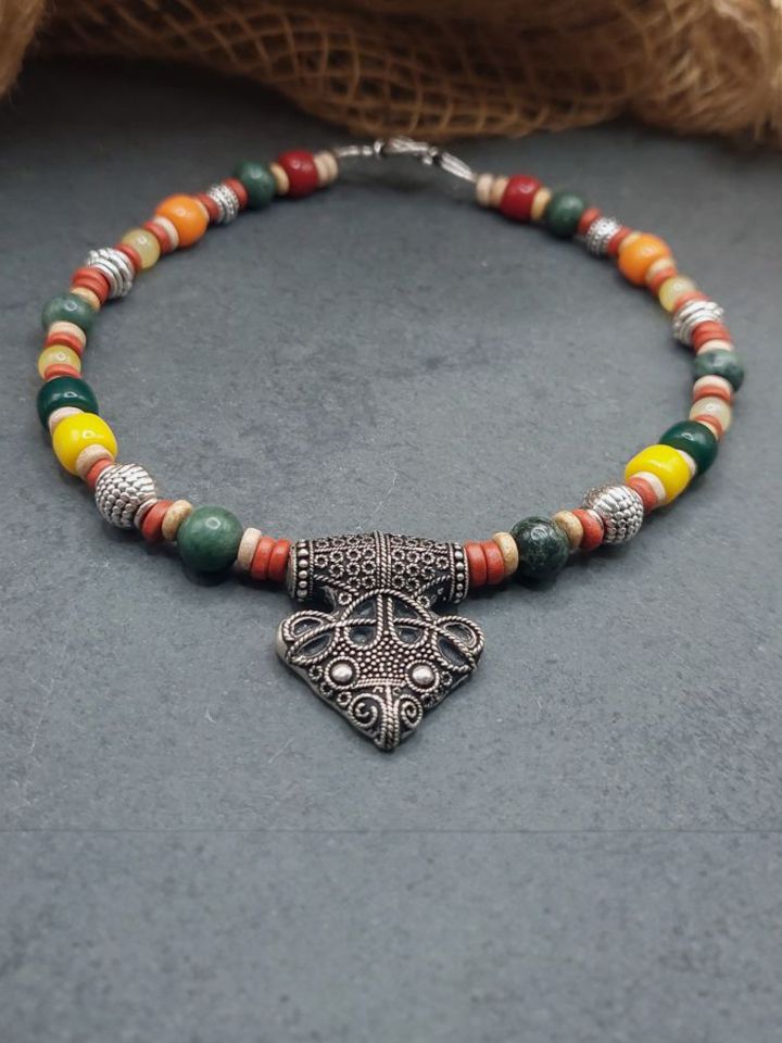Chaîne de fibule "Corbeau" argent 2