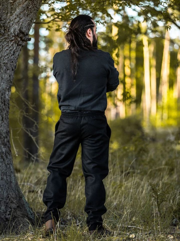 Pantalon médiéval en laine XXXL | noir 2