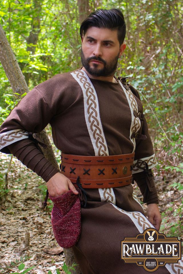 Ceinture en cuir avec sac 2
