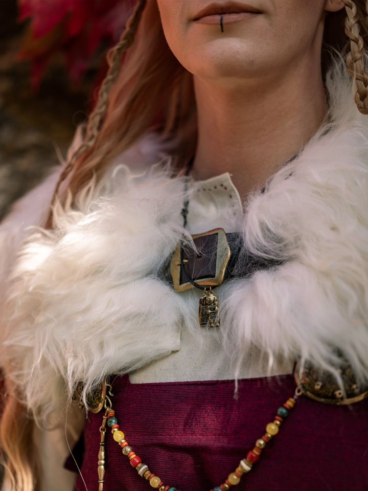 Capelet en fourrure blanche 2