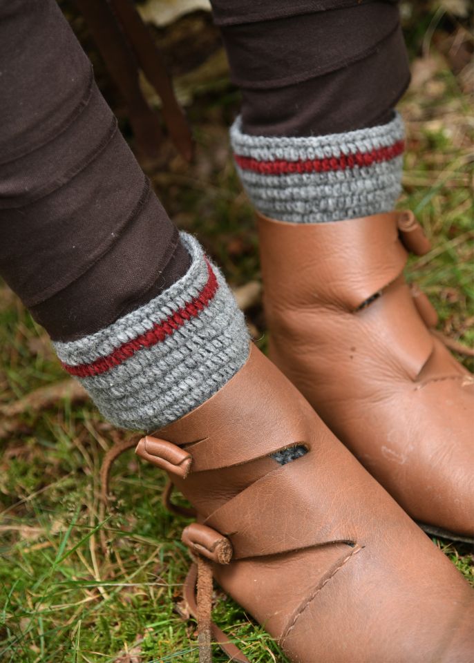 Chaussettes en laine grises 2