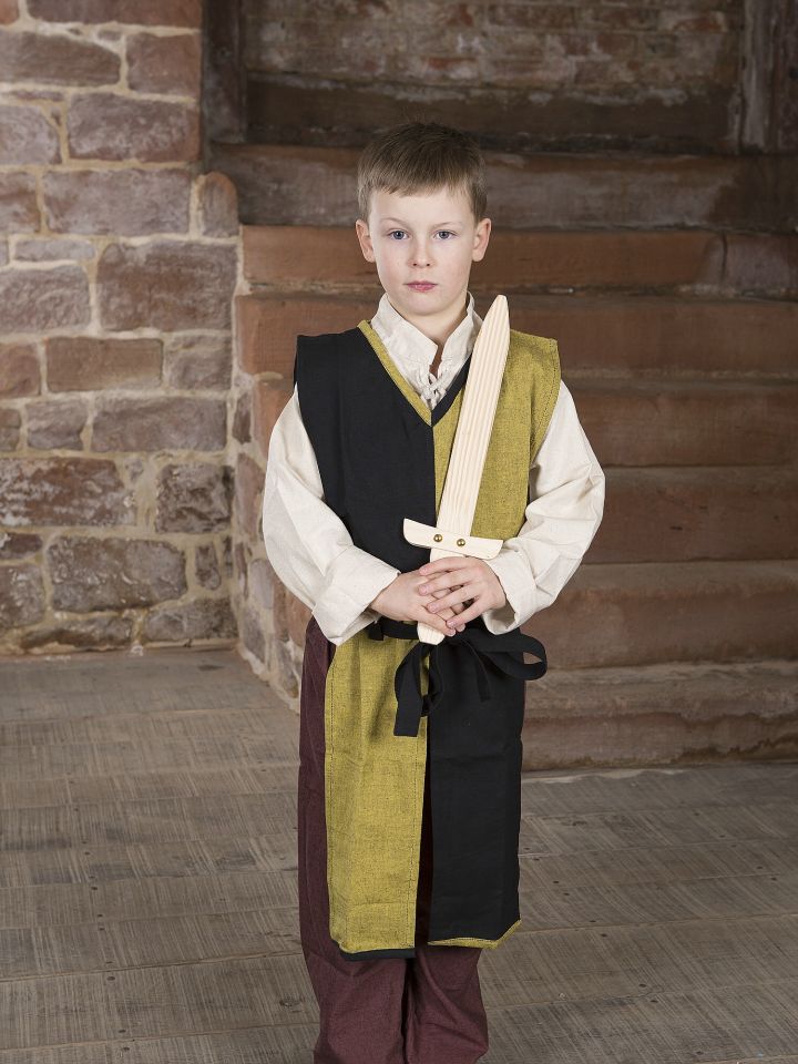 Tabard bicolore Norman pour enfant, jaune et noir 2