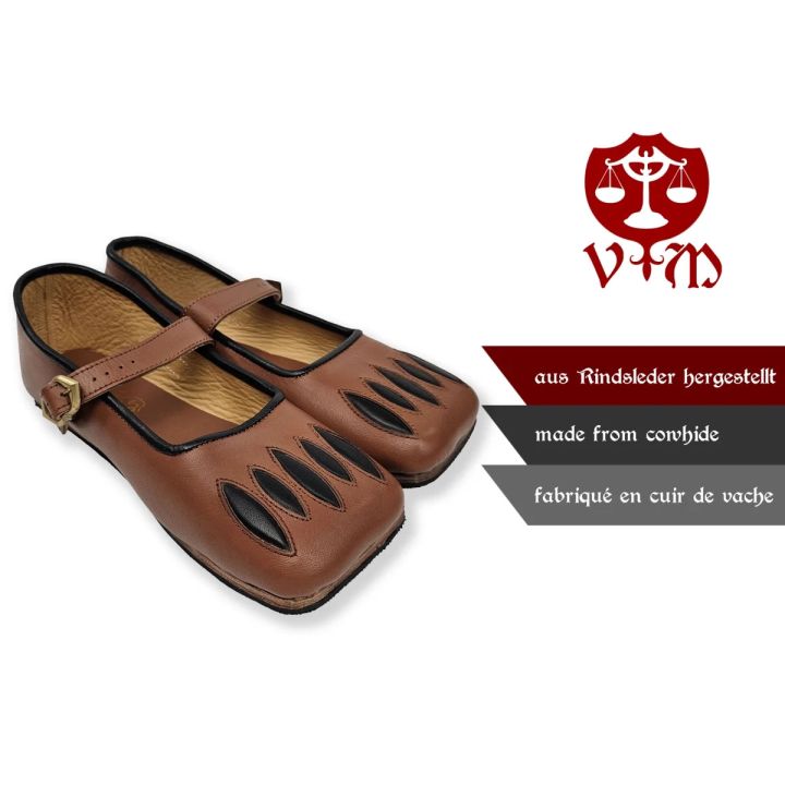 Chaussures à gueule de vache Caspar marron-noir 2