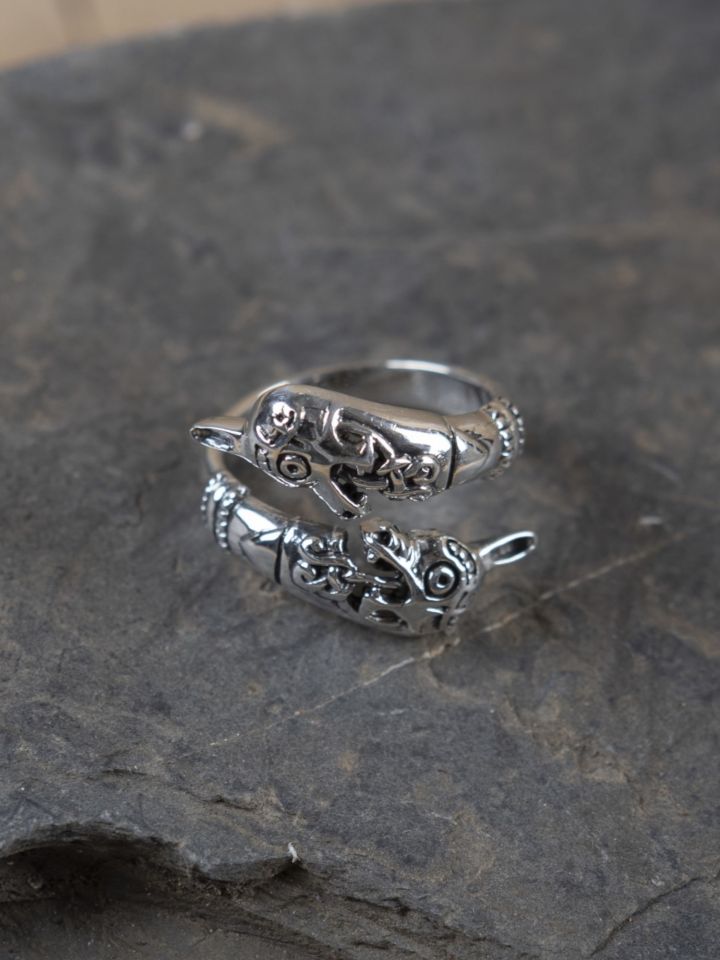 Bague Oseberg en argent Grand modèle 2