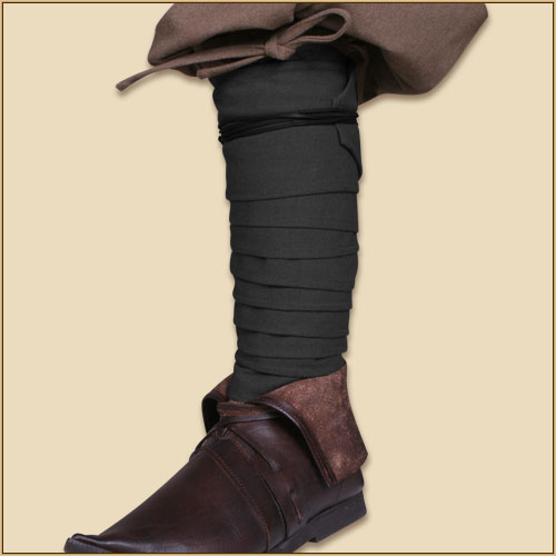 Bandes à enrouler en toile couleur noire (370 cm) 2