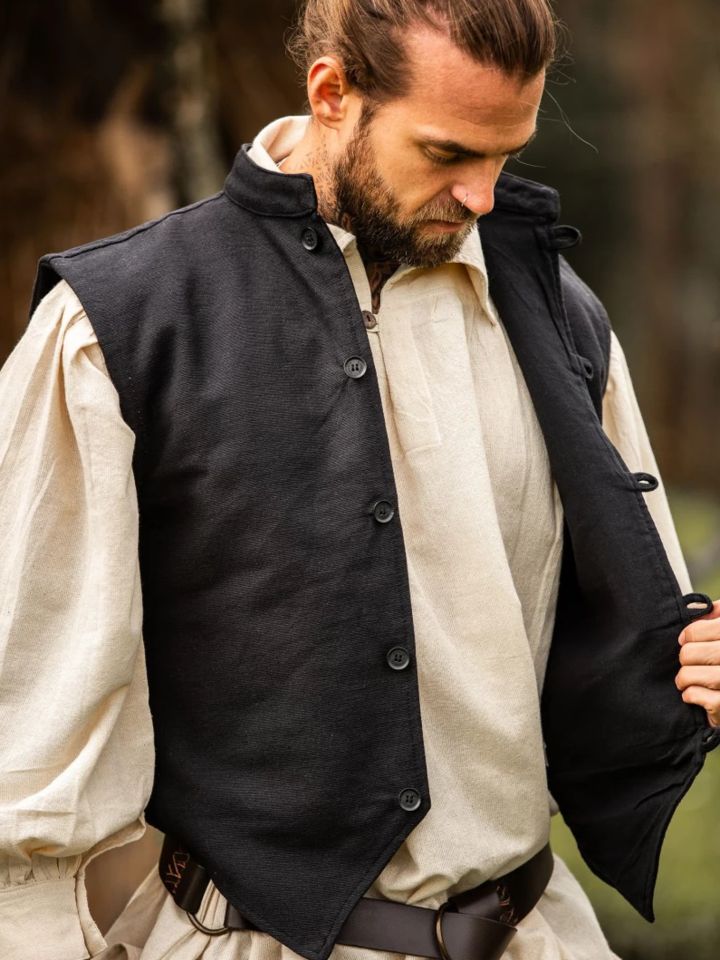 Gilet médiéval boutonné S 2