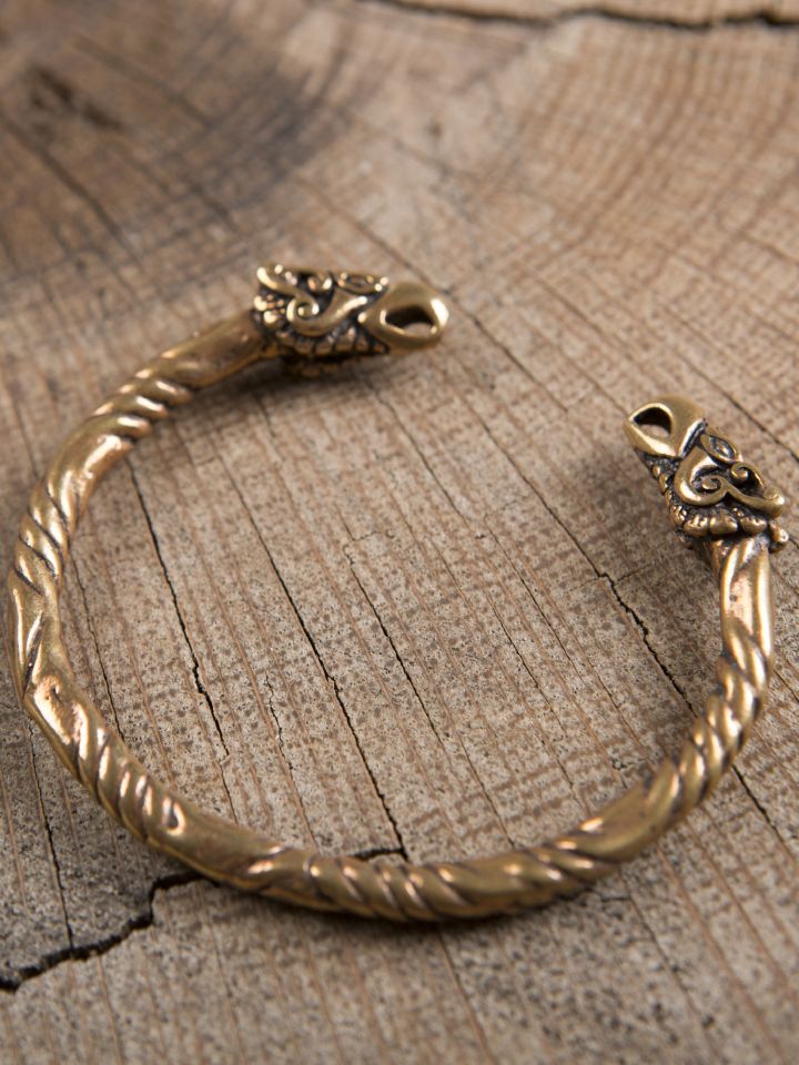 Bracelet en bronze à têtes de corbeaux 2