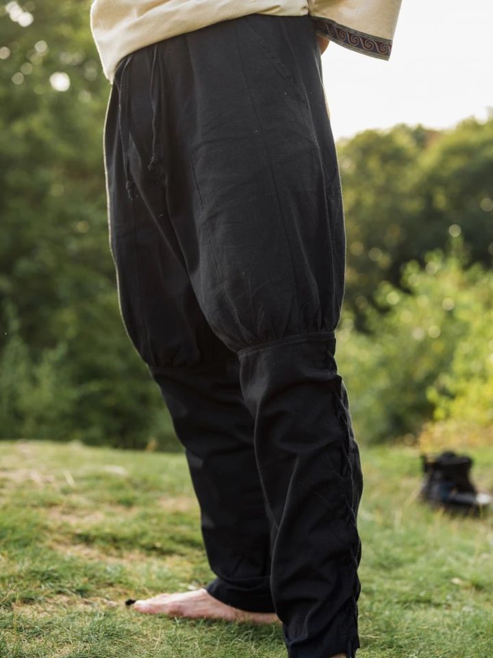 Pantalon en coton en noir XXL 2