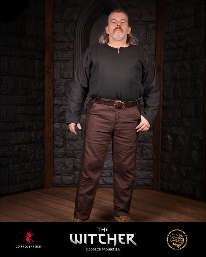 Pantalon Geralt matelassé marron 2