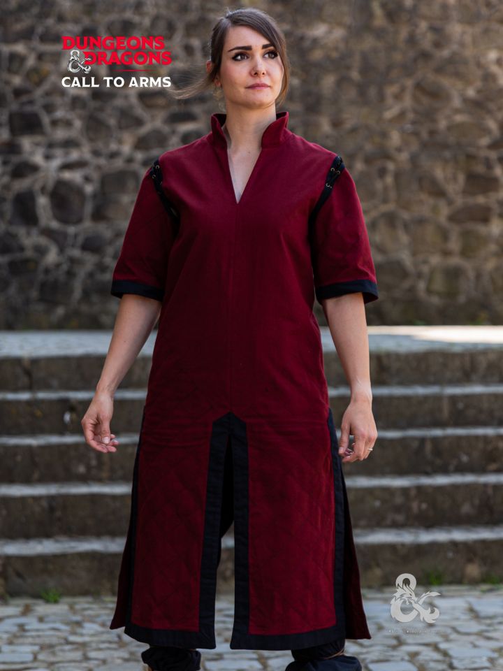 Tunique de combattant Donjons & Dragons rouge-noir XXXL 3