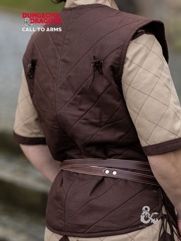 Gilet de combat Donjons & Dragons, en marron 3