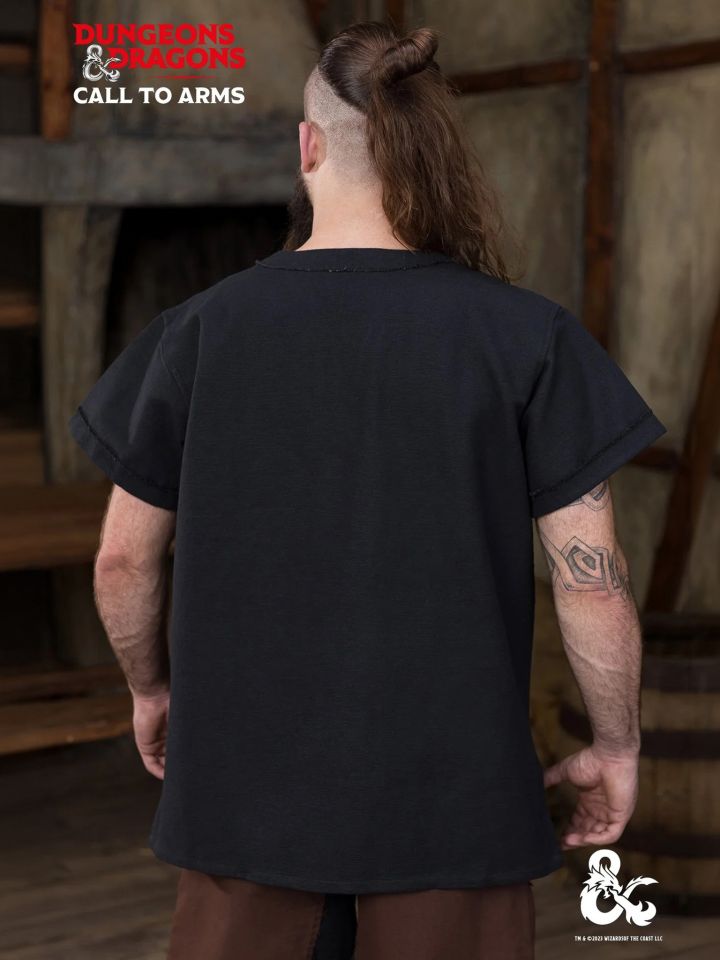 Chemise barbare D&D noire 3