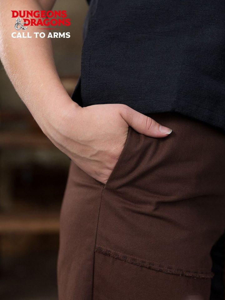 Pantalon barbare D&D marron-noir 3