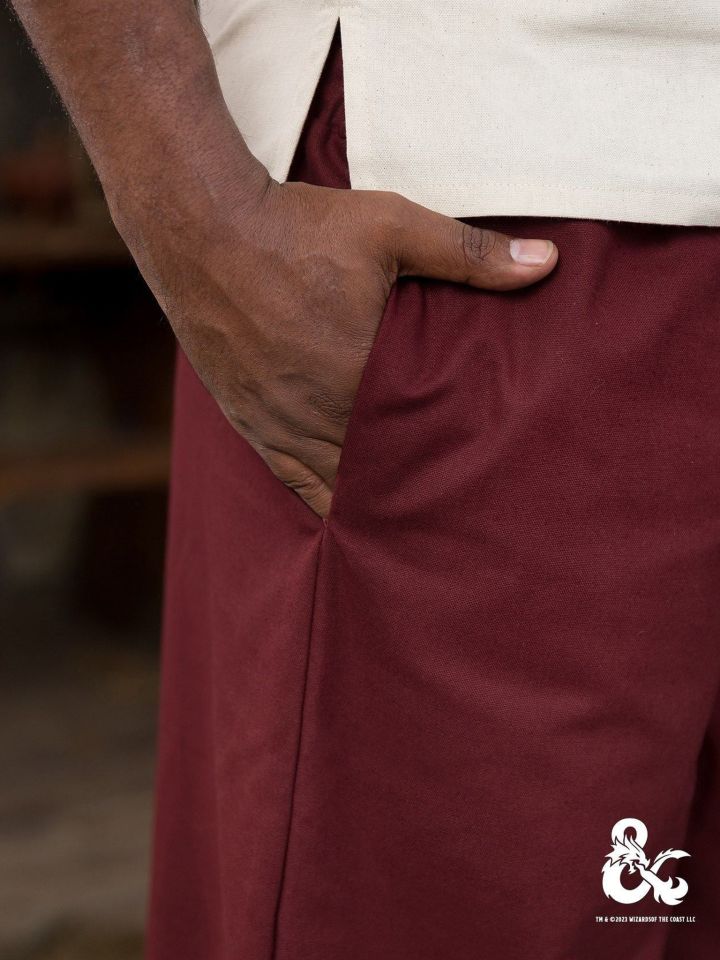 Pantalon de moine bordeaux 3