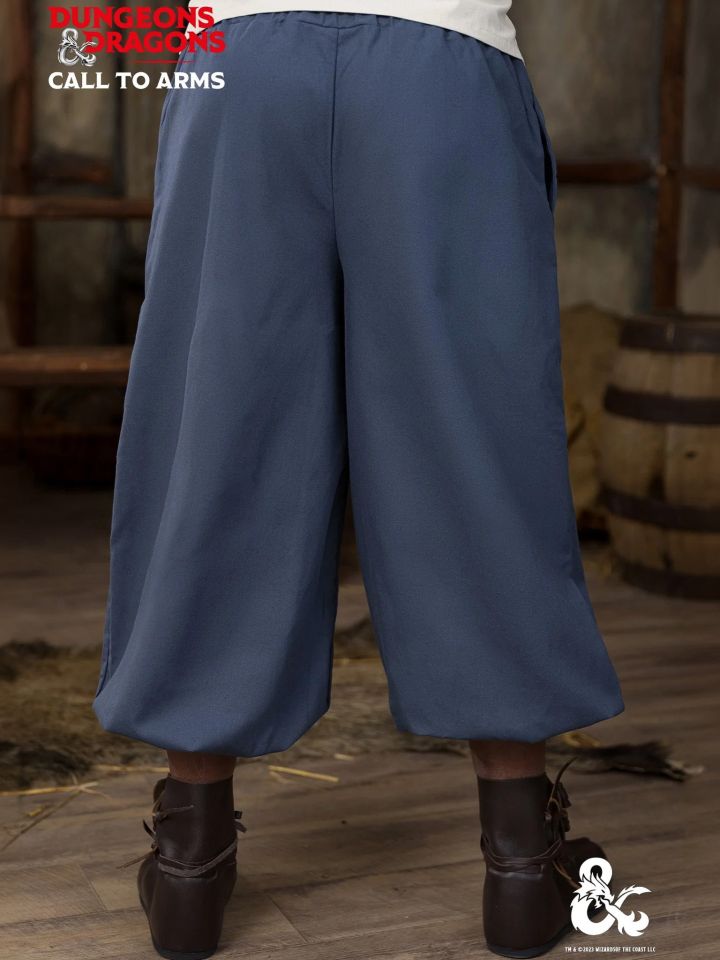 Pantalon de moine bleu 3