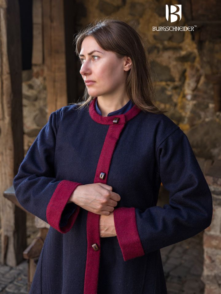 Manteau Rus Kseniya bleu/rouge 3