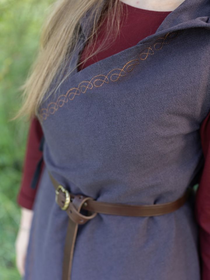 Robe portefeuille Dala en gris S/M 3