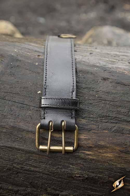 Ceinture noire avec anneaux 3