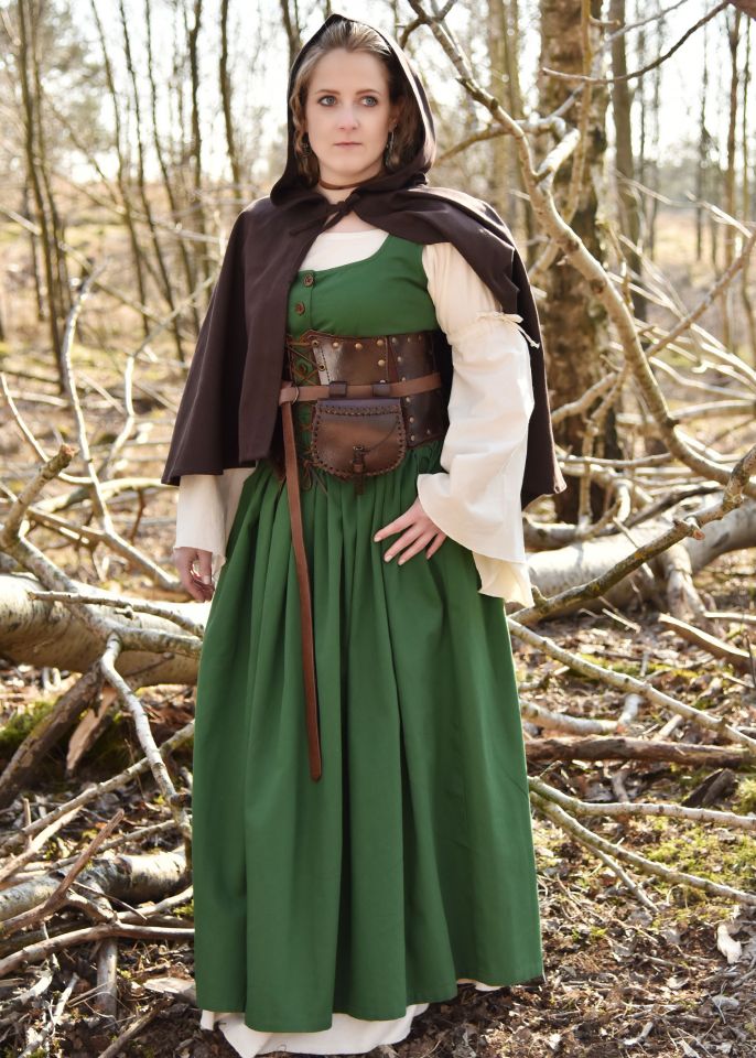 Robe sans manche Lenka en vert 3