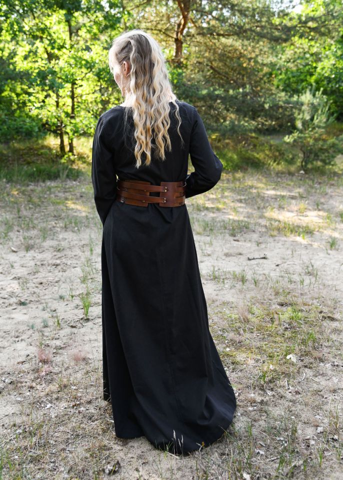 Robe médiévale légère Milla, noire XL 3