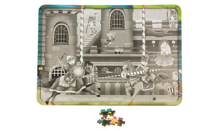 Puzzle en bois ''Tournoi de chevaliers'' 3
