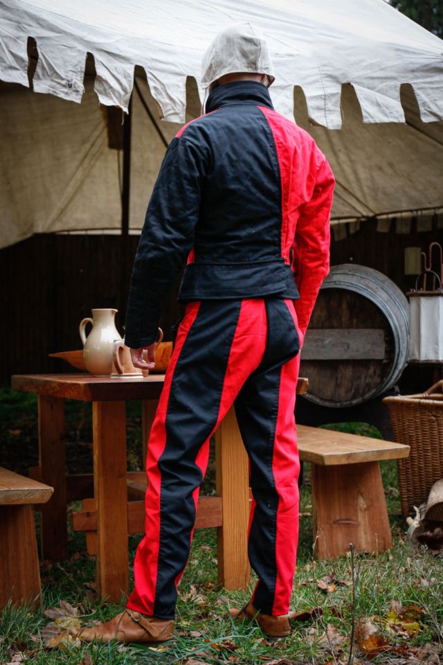 Pantalon Lansquenet "Imperialis" rouge et noir 3