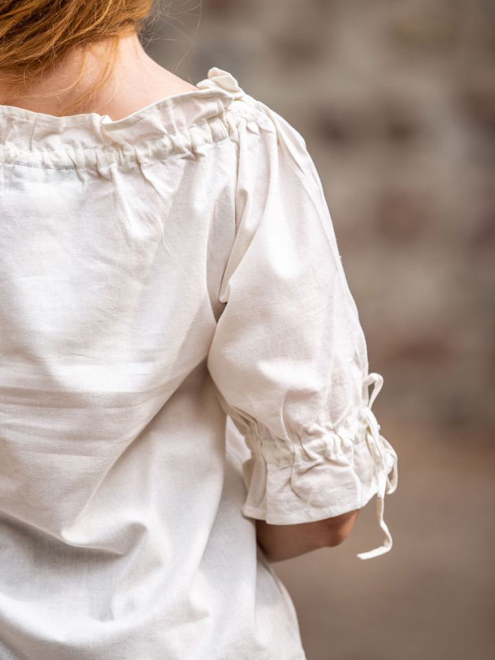 Blouse à manches courtes blanc-écru XL 3