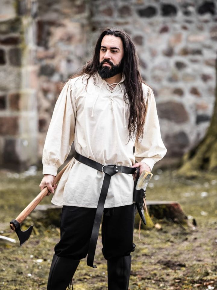 Chemise médiévale Ulrich écrue XXXL 3