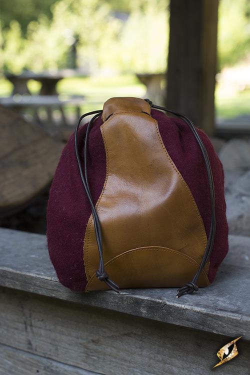 Sac bourse rouge 3