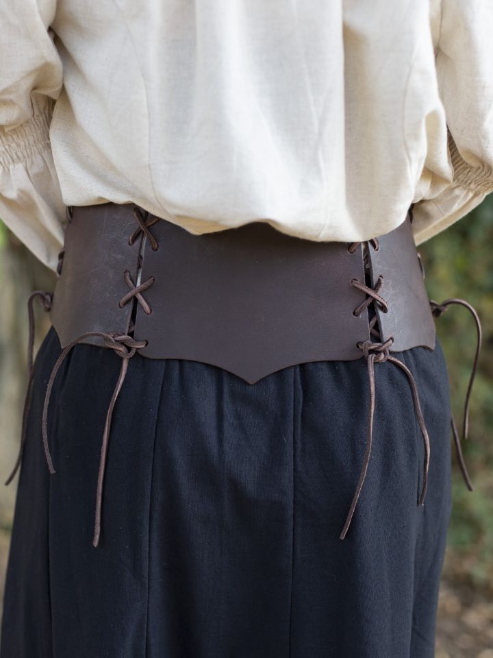 Corset Médiéval à boucles, marron XXXL 3