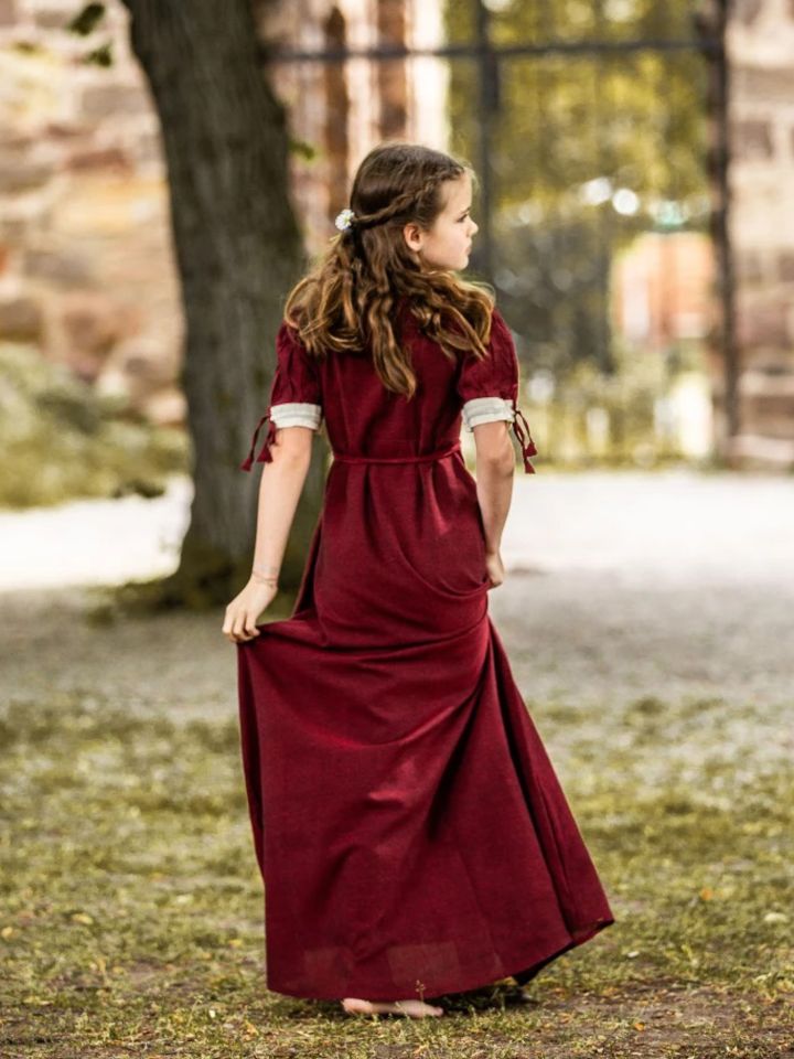 Robe rouge légère pour enfant XXXS 3