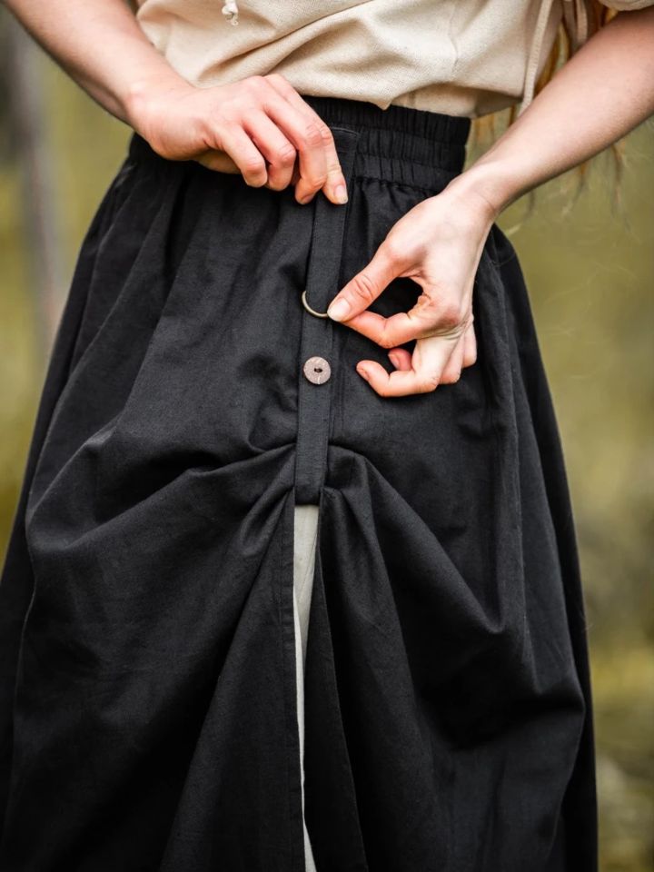 Jupe médiévale Elise noire XXL/XXXL 3