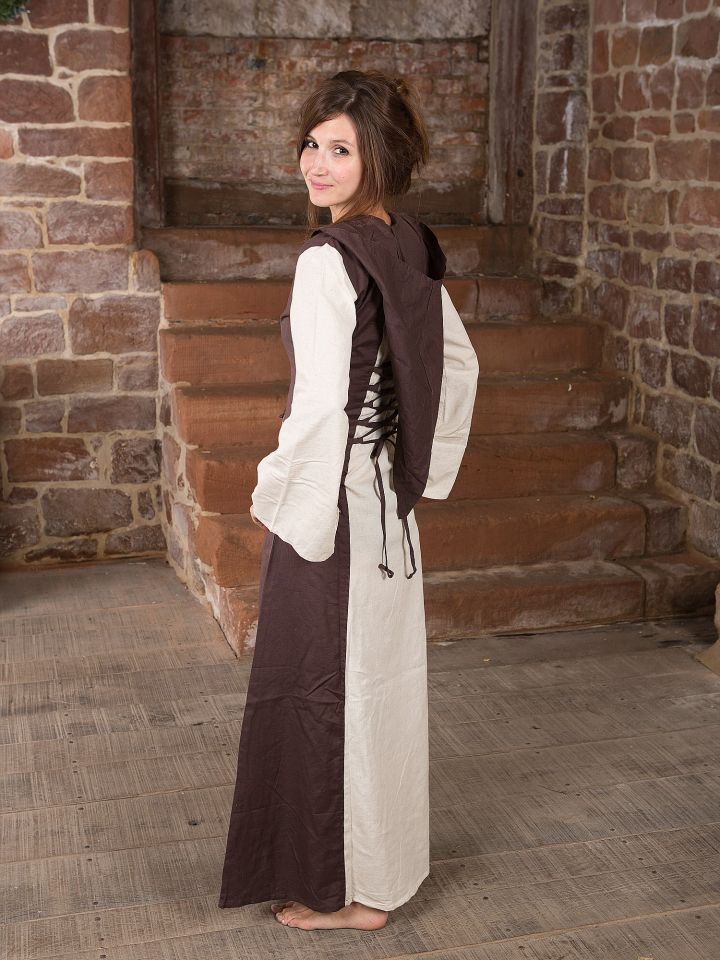 Robe médiévale à capuche S/M 3